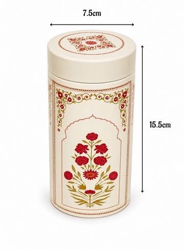 Tall Tin Jar Cream (3x6 Inch) 3