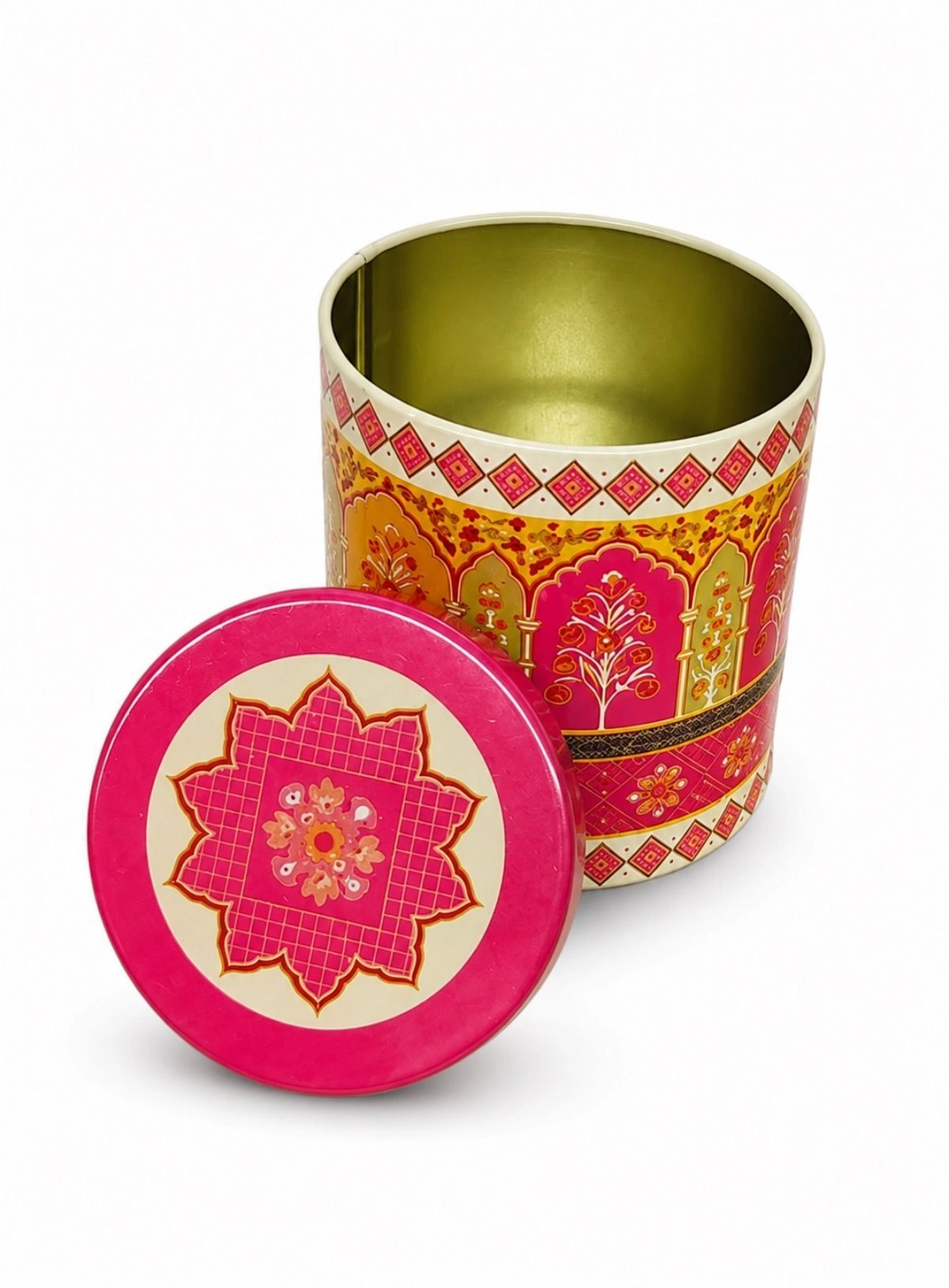 Small Tin Jar pink  (3x4 Inch) 2