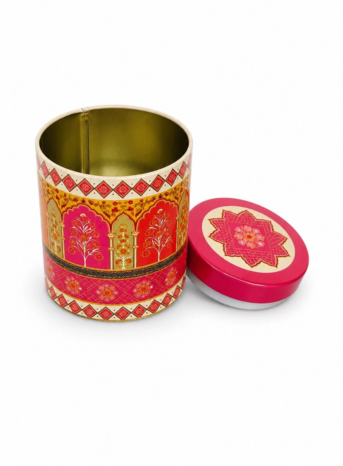 Small Tin Jar pink  (3x4 Inch) 3