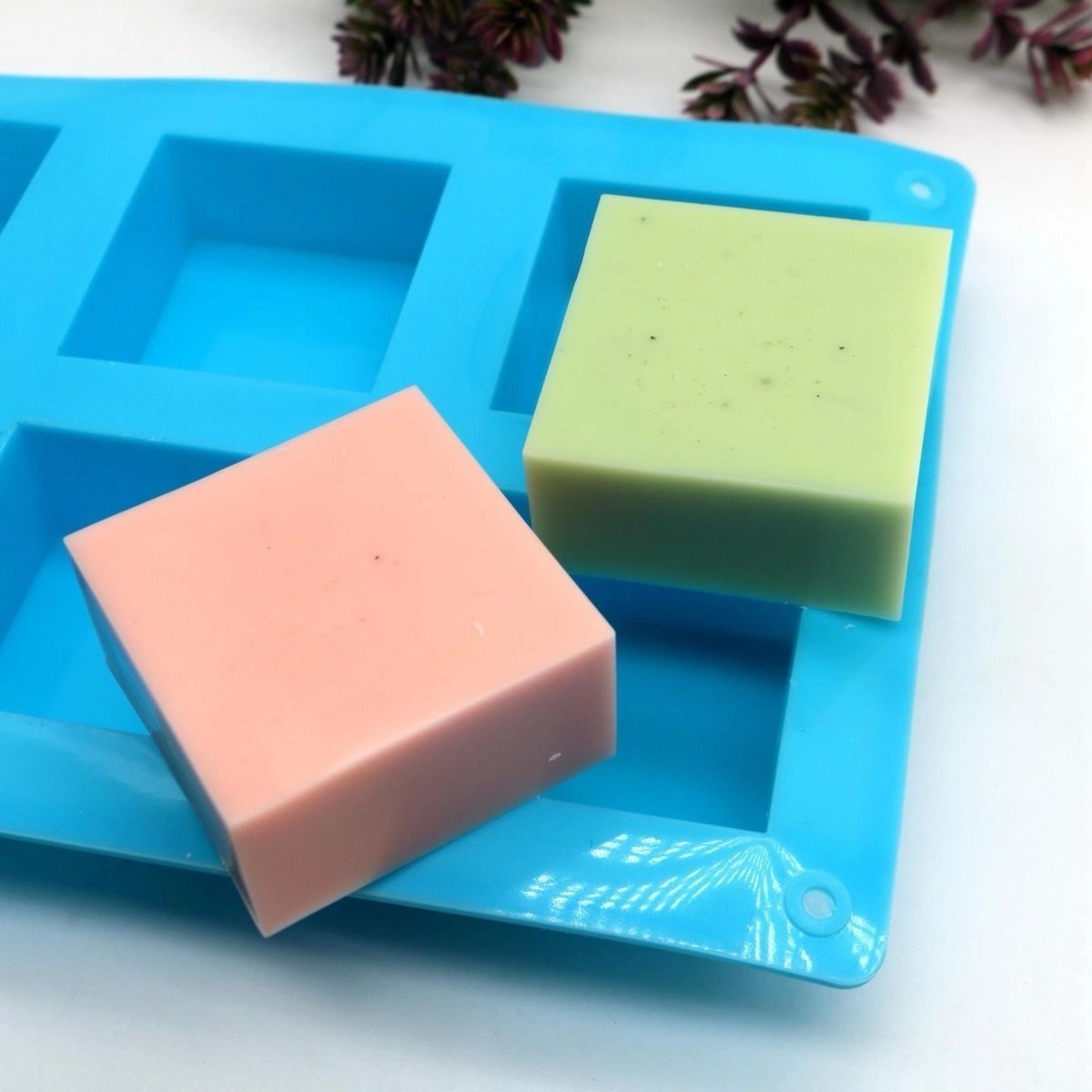 6 Cavity Square Soap mould 3