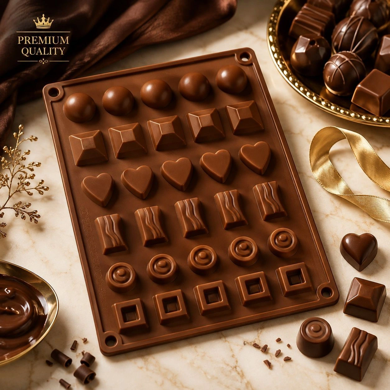 30 in 1 silicon Chocolate Mould 1