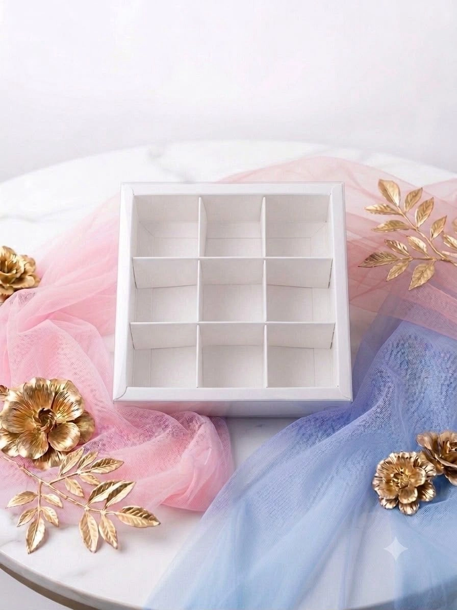 9 Cavity white Box 10 pc