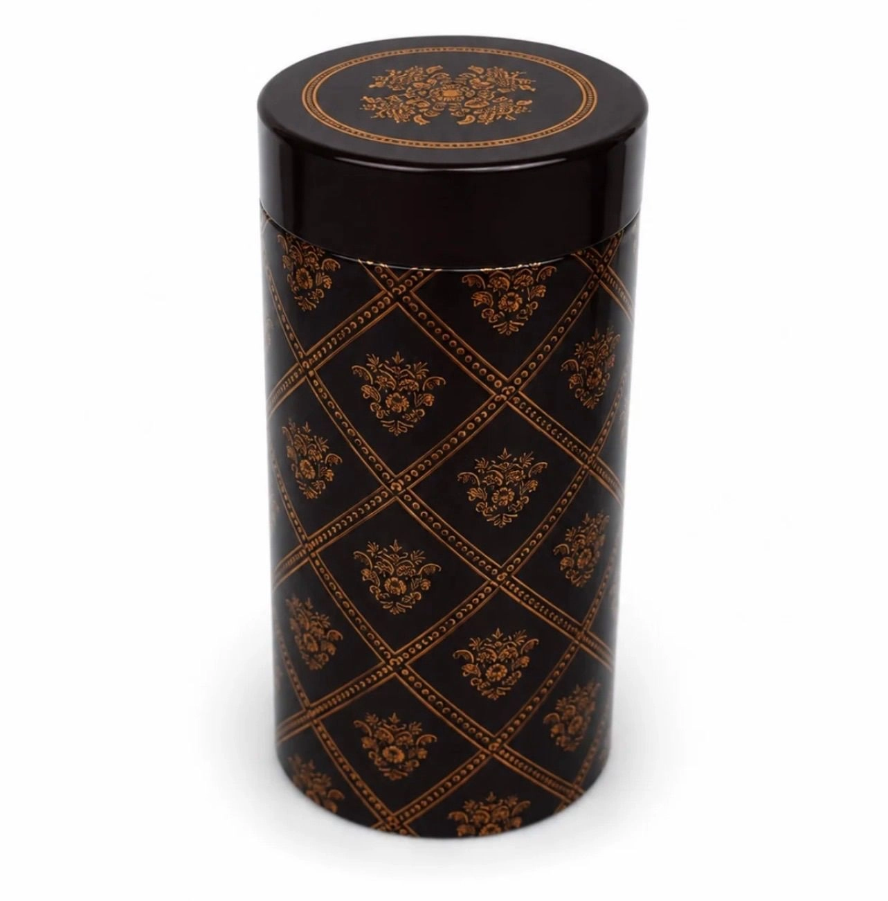 Tall Tin Jar Brown (3 x 6 inch) 1