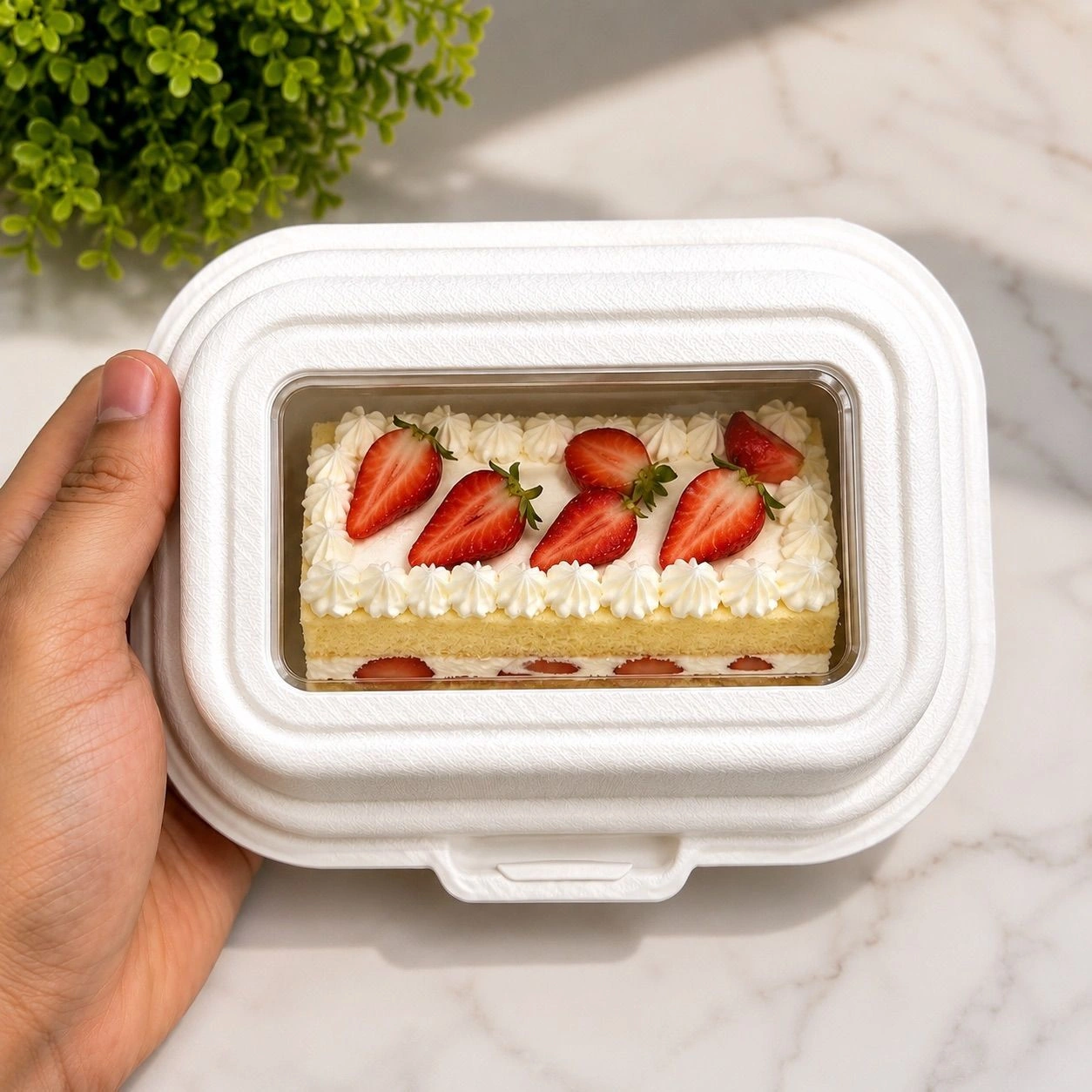 Bento Box Rectangular with Window 10 pc 1