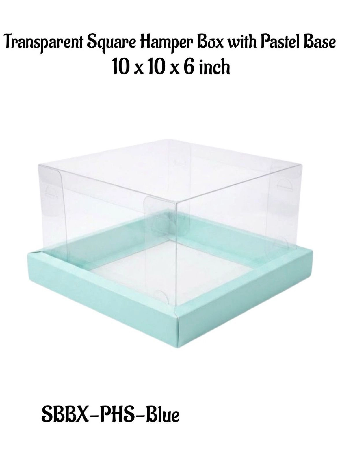 Transparent Hamper Box pastel Blue 1