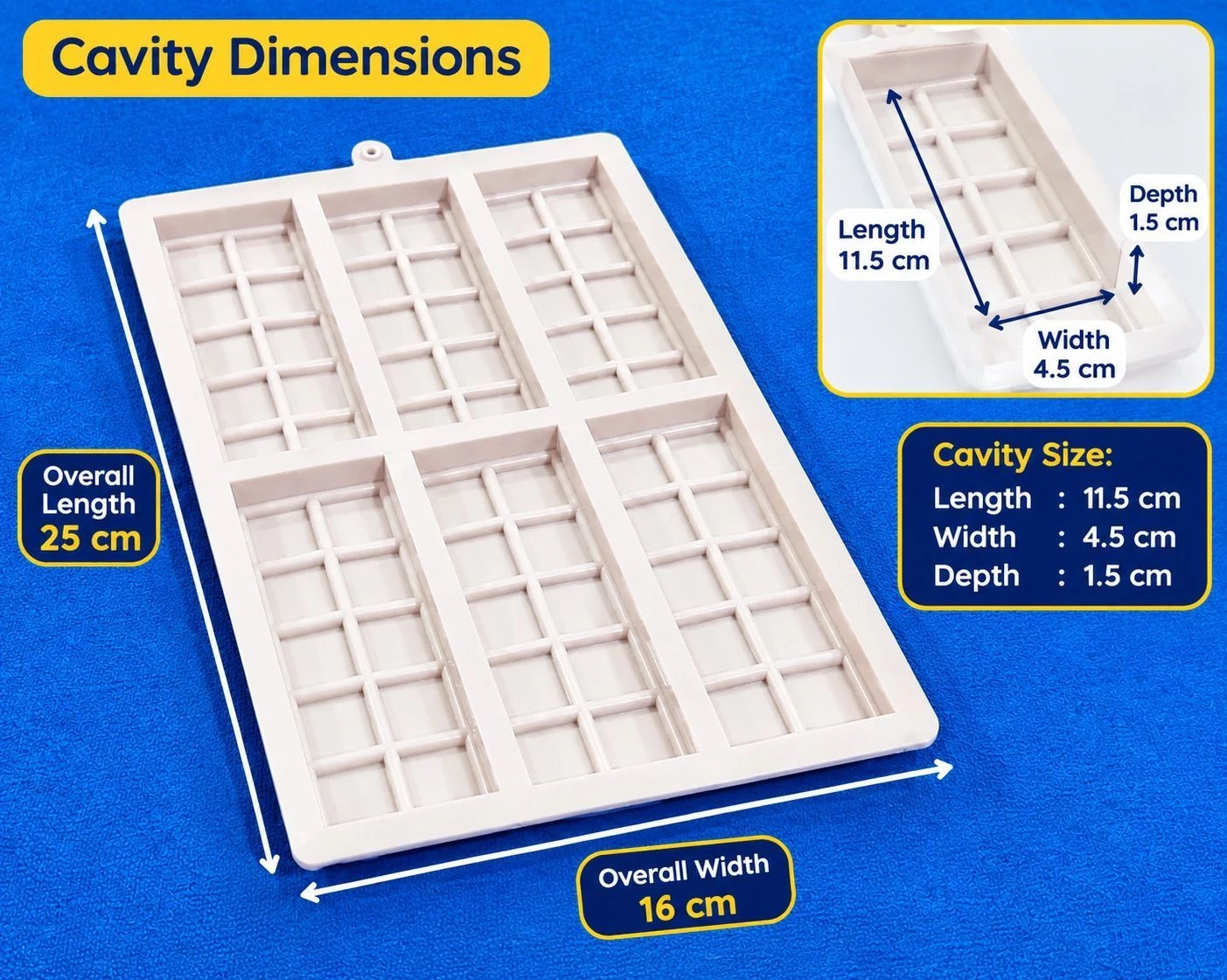 6 Cavity Cadbury Mould 5