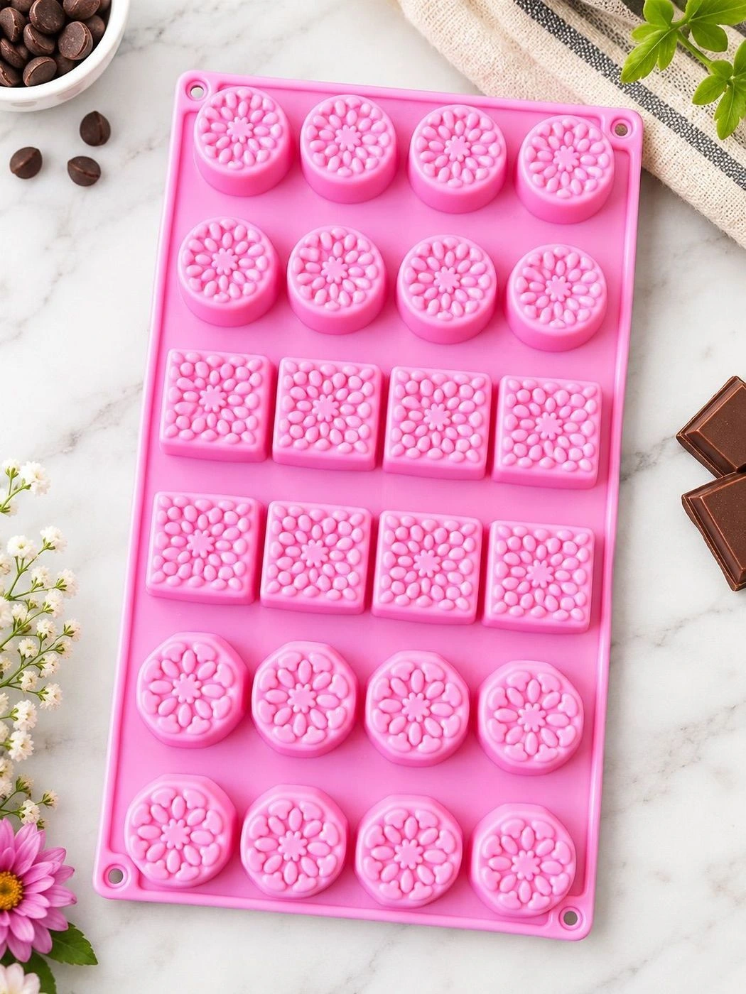24 Cavity Geometric Shape silicon Mould 2