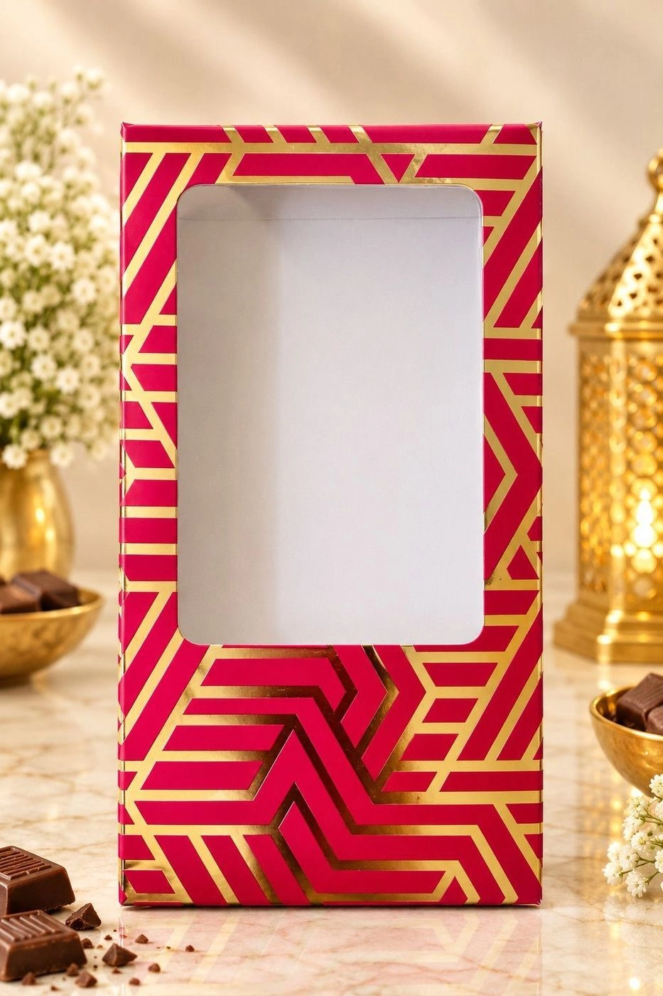 Premium Bar Chocolate Box (Big) Maroon