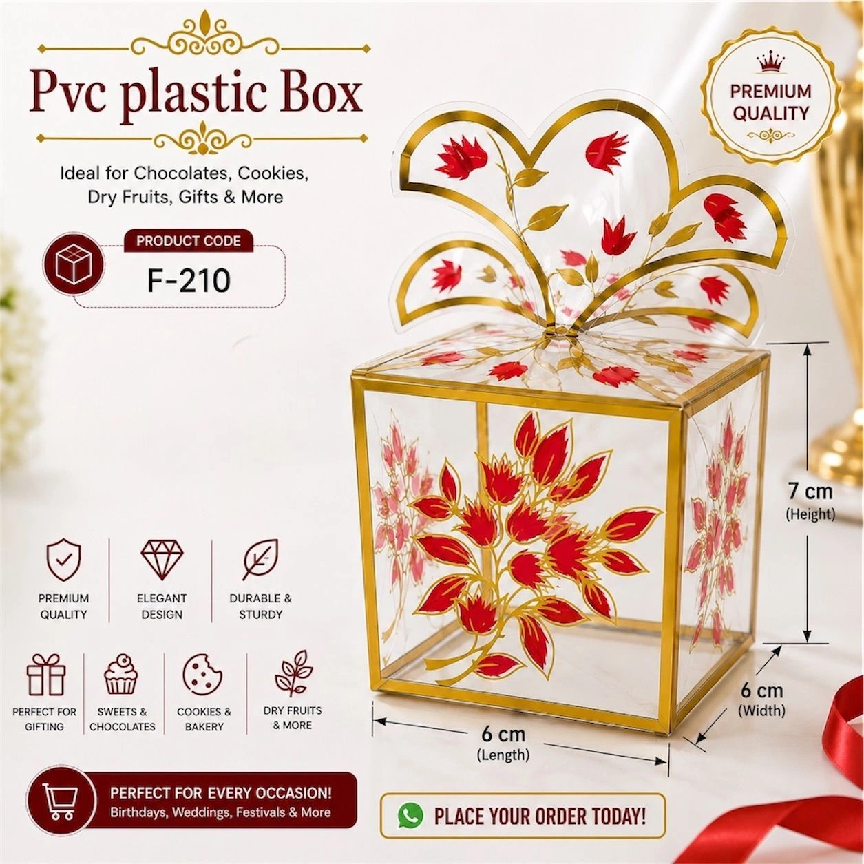 Pvc Candy Box Code -F210 (20 pc) 4