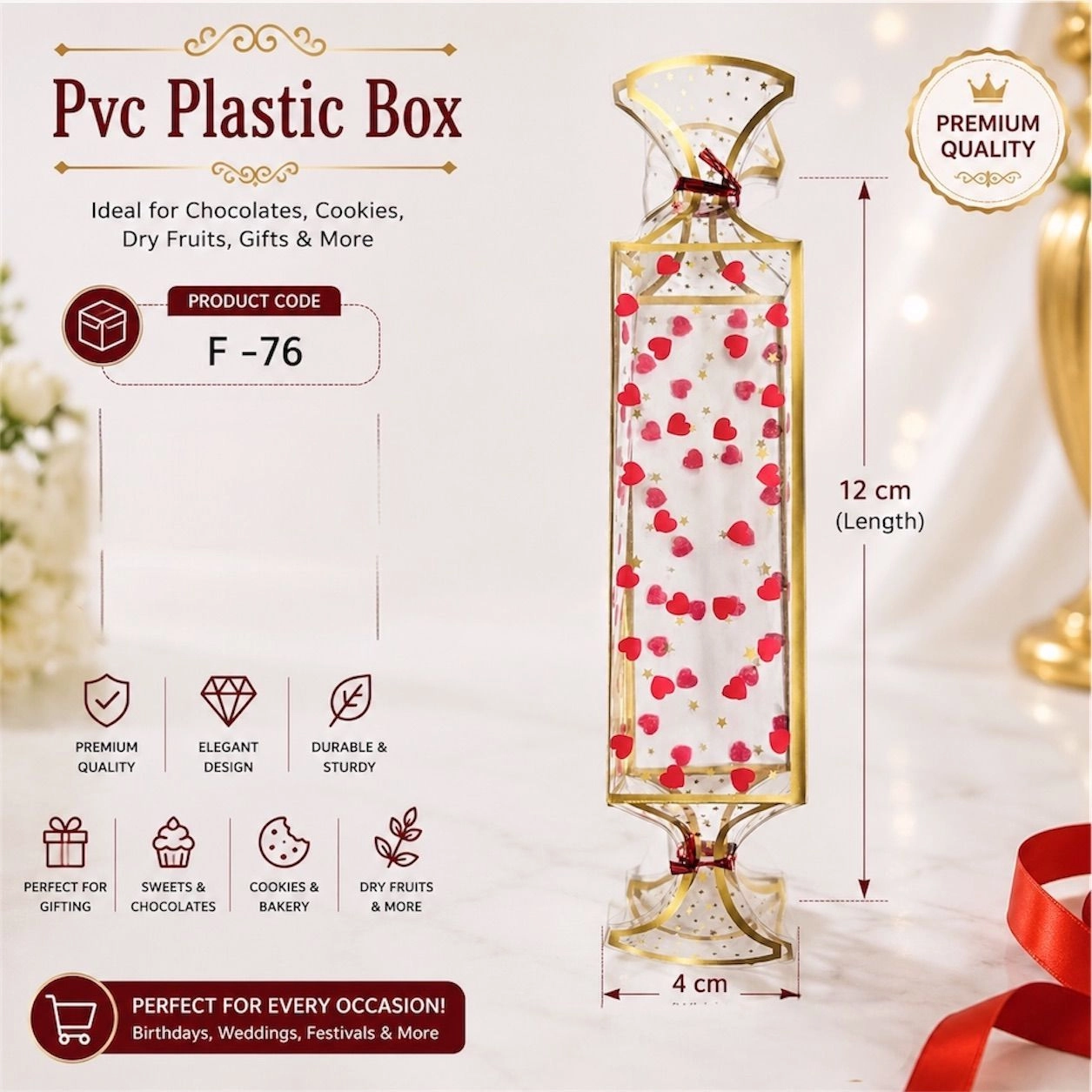 Pvc Candy Box code - F76 (20 pc) 1
