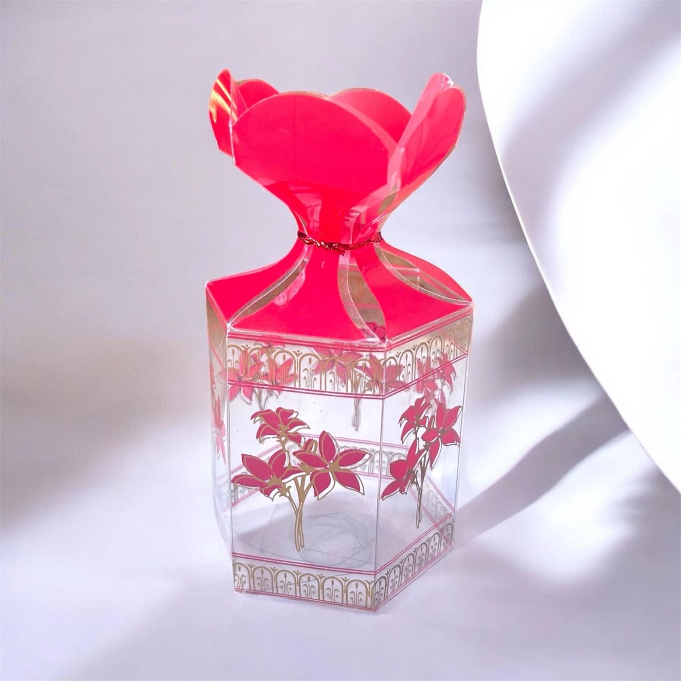 Transparent Floral pvc Chocolate Box code- F154 1