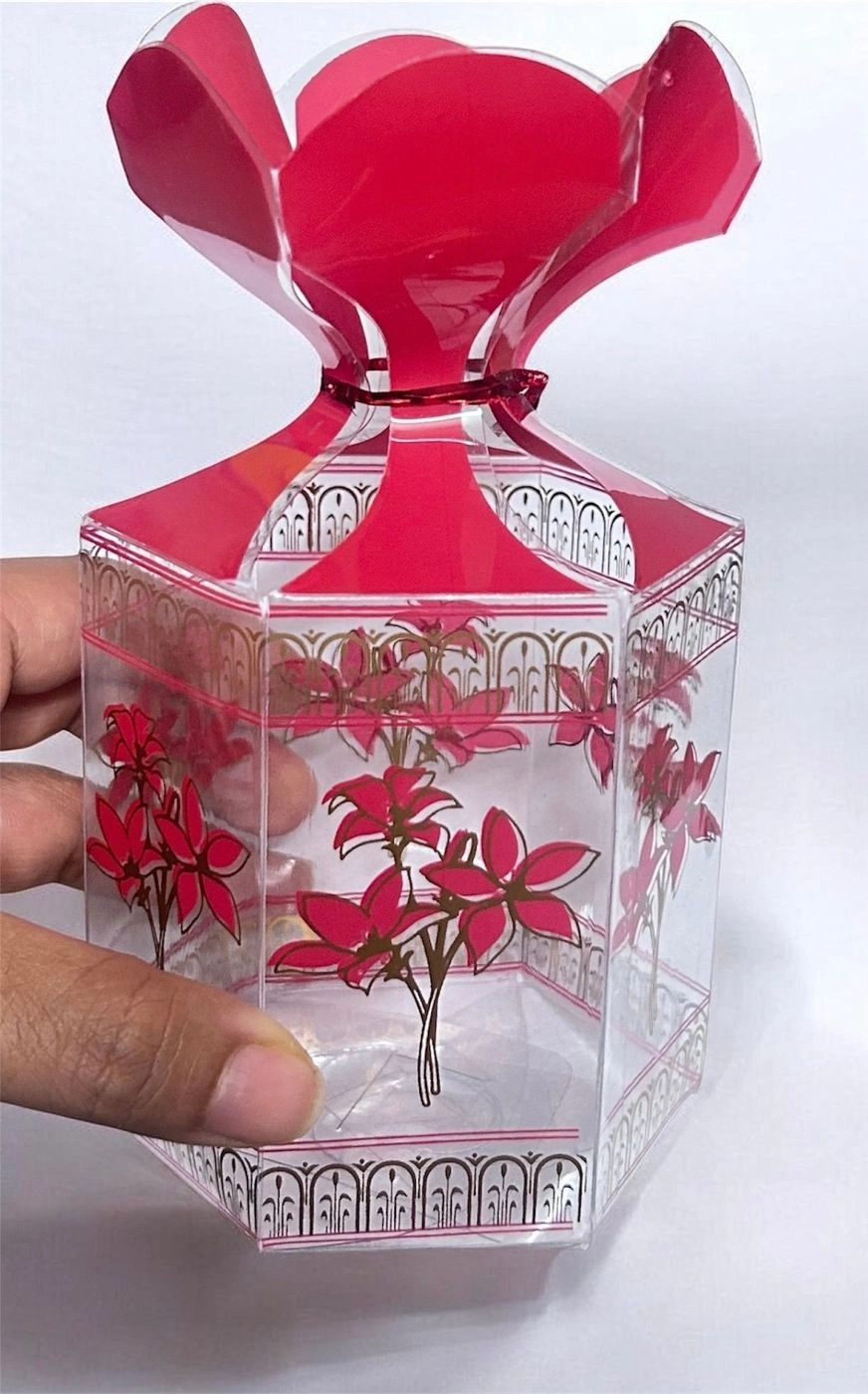 Transparent Floral pvc Chocolate Box code- F154 4