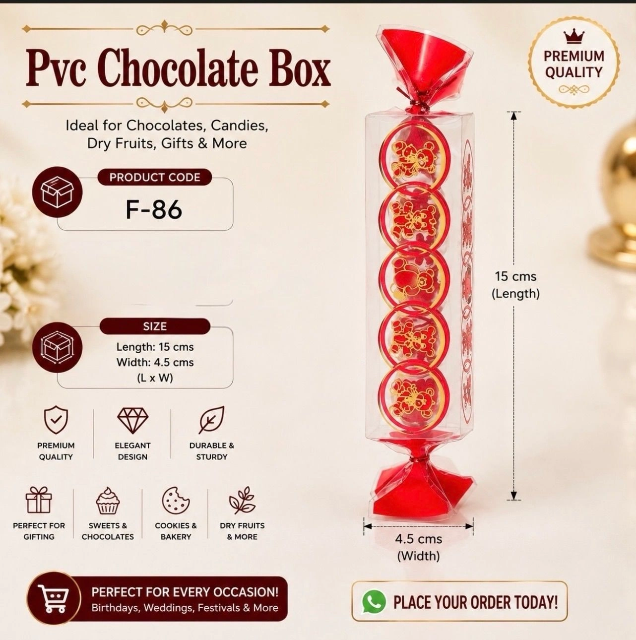 Pvc Candy Box Code-F86 5