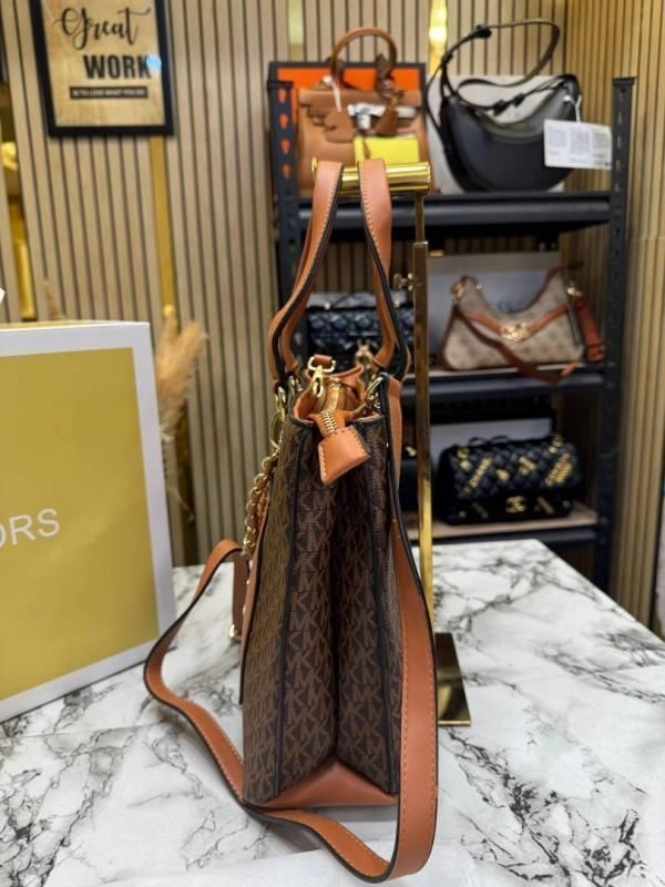 MICHAEL KORRS PRORSUM HANDBAG WIT DUST BAG AND MAGNETIC BOX PREMIUM QUALITY (COFFEE BROWN) 6