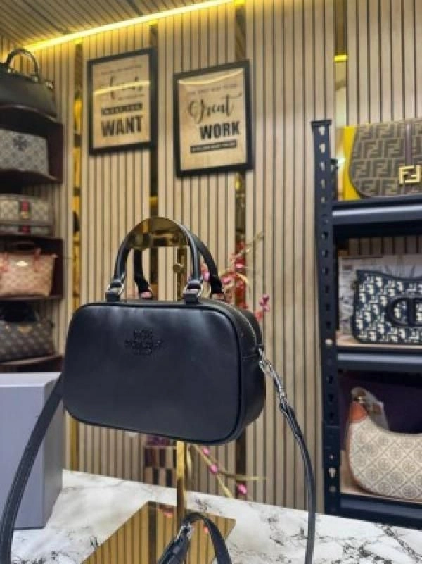 Coacch Satchel Women Crossbody Bag_Sling_Bag_With_Box_And_DustBag_(Black) 1