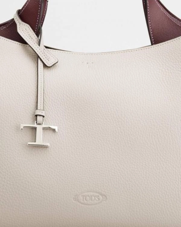 Tods T Timeless 2026 Premium Quality Leather Shopping Bag With OG Magnetic Box With Dust Bag (White - 1130) 3