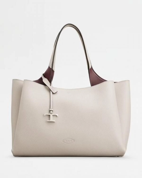 Tods T Timeless 2026 Premium Quality Leather Shopping Bag With OG Magnetic Box With Dust Bag (White - 1130) 5