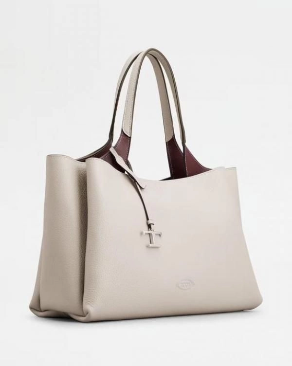 Tods T Timeless 2026 Premium Quality Leather Shopping Bag With OG Magnetic Box With Dust Bag (White - 1130) 6