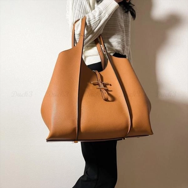 Todds T Timeless Premium Quality Leather Bag With Extra Pouch & OG Magnetic Box With Dust Bag (Tan - 446) 1