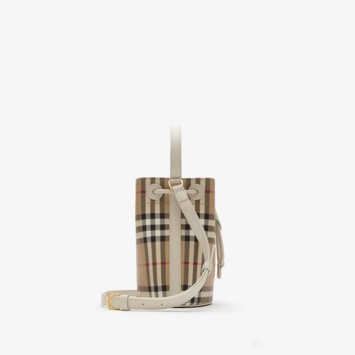Burberrry Mini Check Bucket Bag Premium High End Quality With Original Box 2