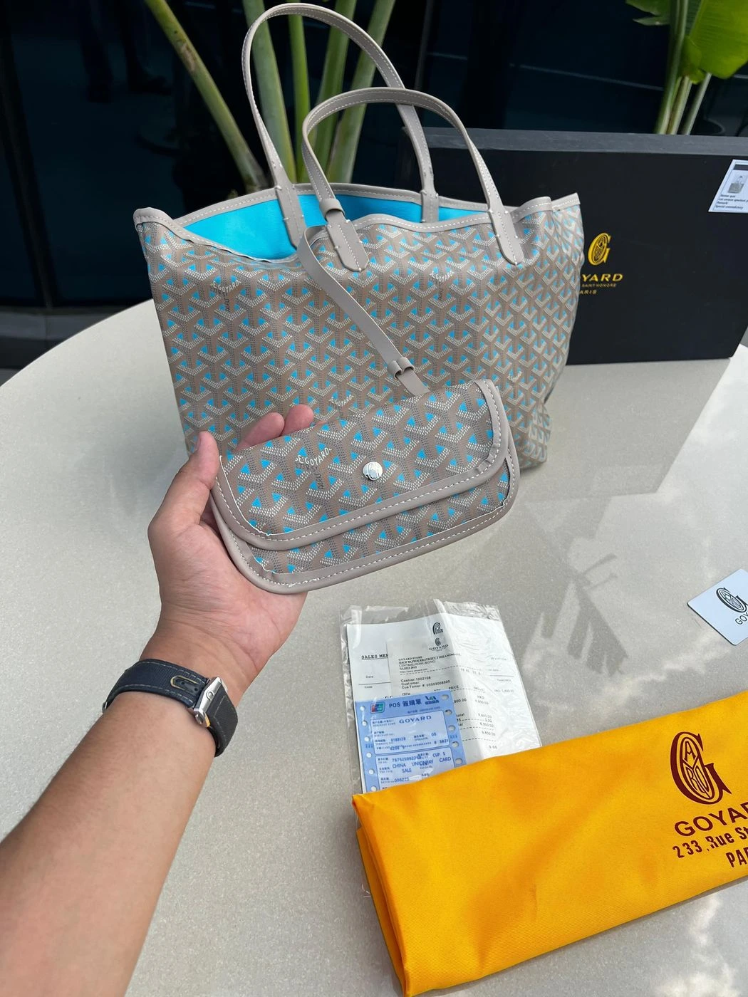 GOYAARD SAINT PM TOTE BAG WITH OG BOX DUSTBAG 2