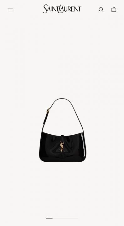 Ysl Hobo Patent Leather Shoulder Bag With OriginalBox 1