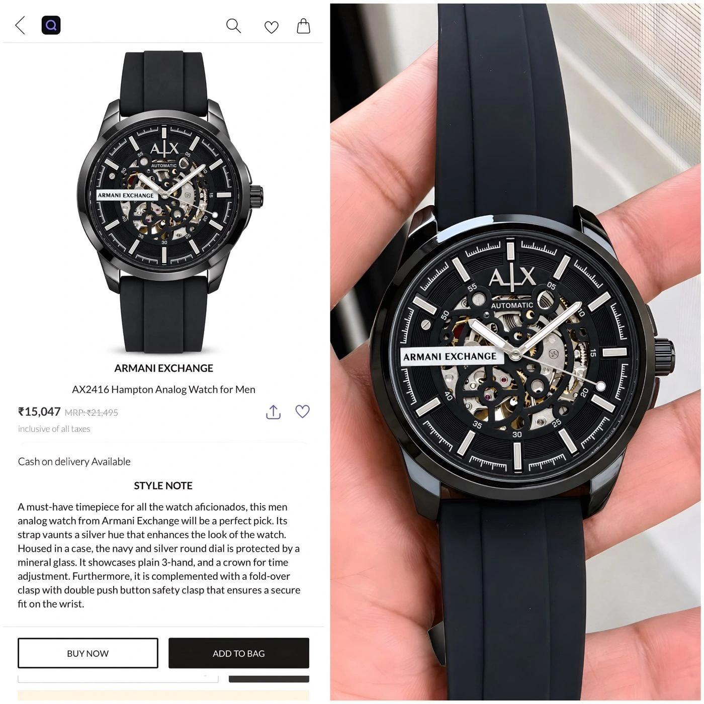Armani Exchange automatic 2