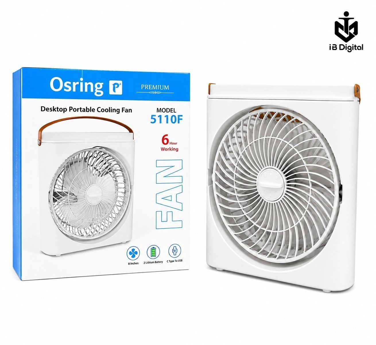 OSRING DESKTOP PORTABLE COOLING FAN 5110F