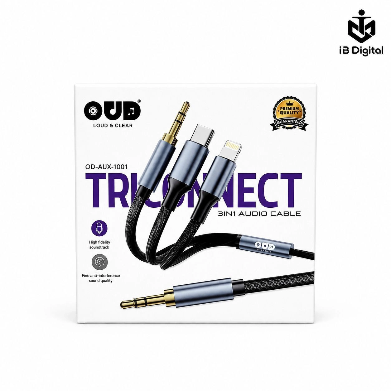 OUD TRICONNECT 3 IN 1 AUDIO CABLE AUX 1
