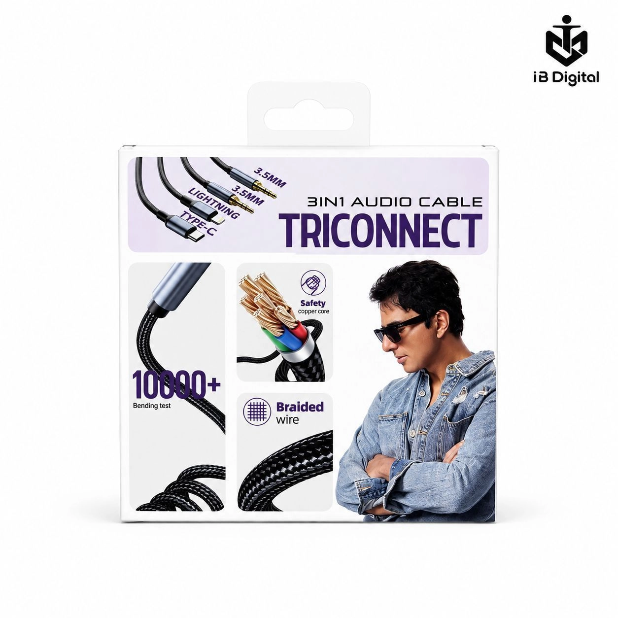 OUD TRICONNECT 3 IN 1 AUDIO CABLE AUX 2