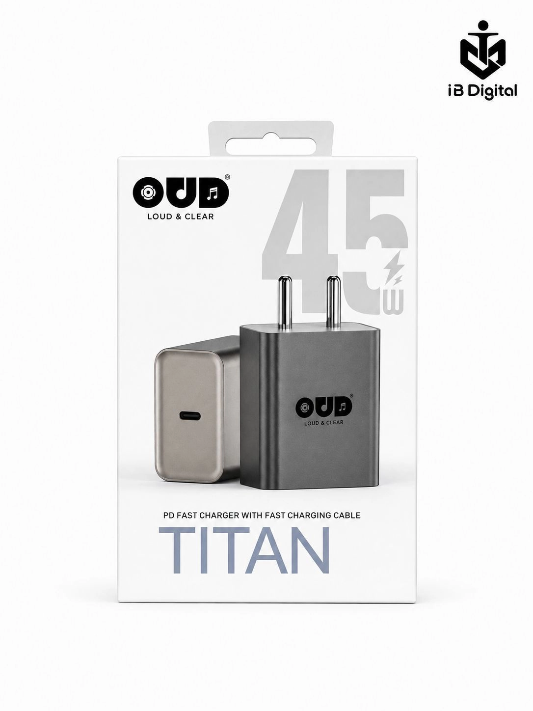 OUD TITAN 45W PD FAST CHARGER WITH FAST CHARGING CABLE 1