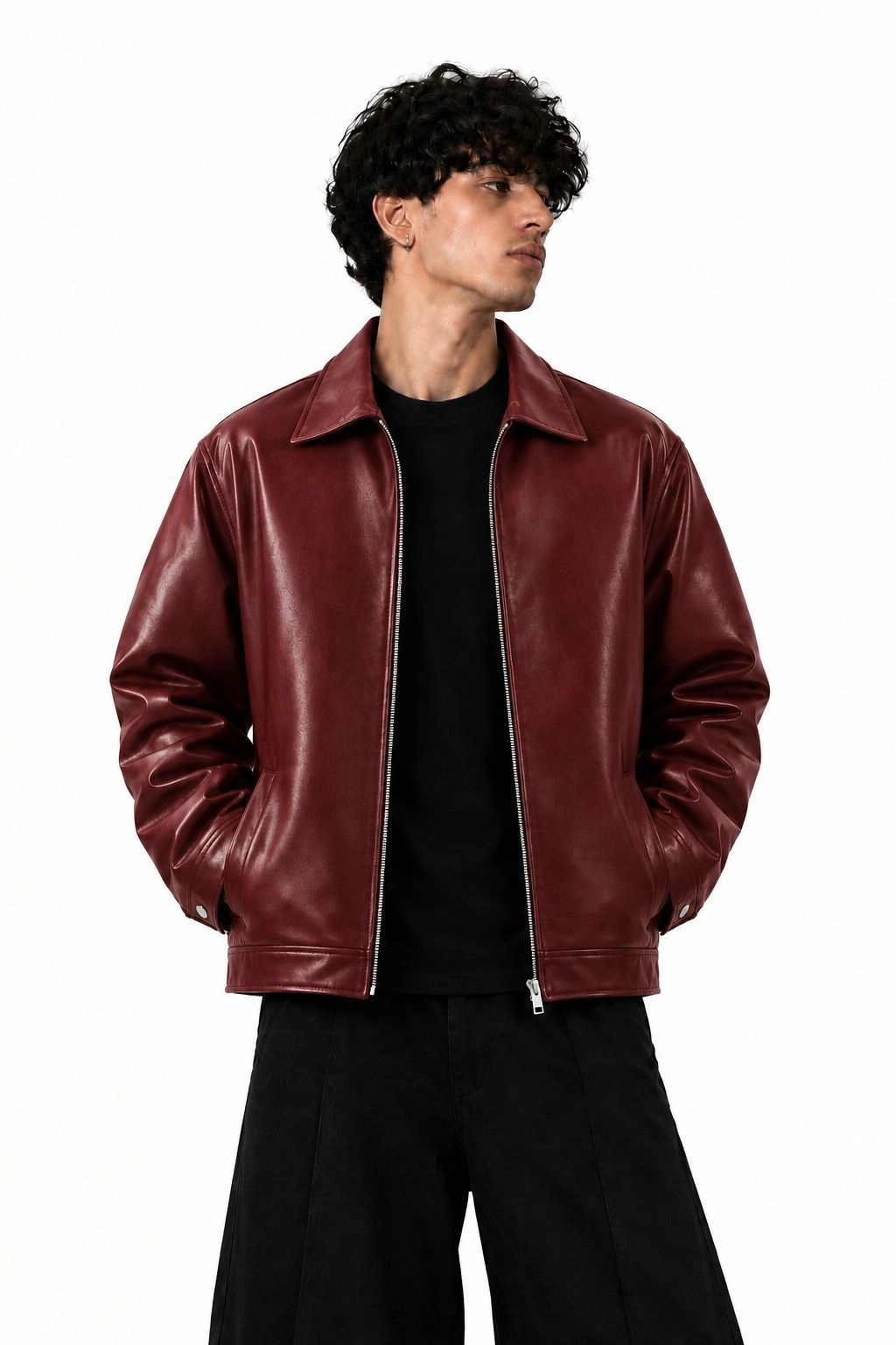 LEATHER JACKET (RED)