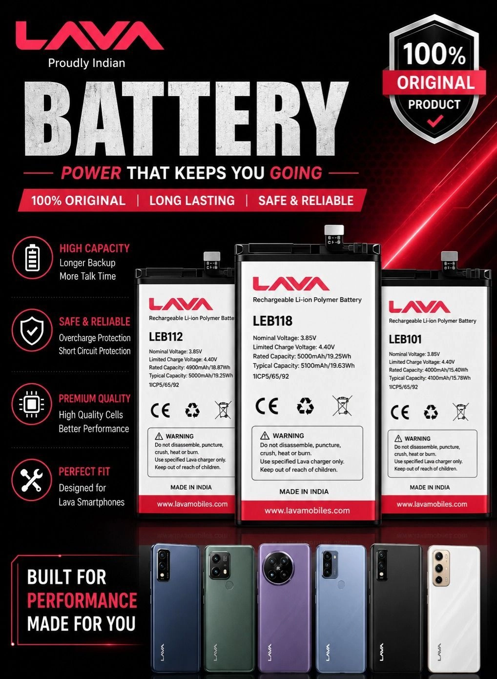 Lava battery