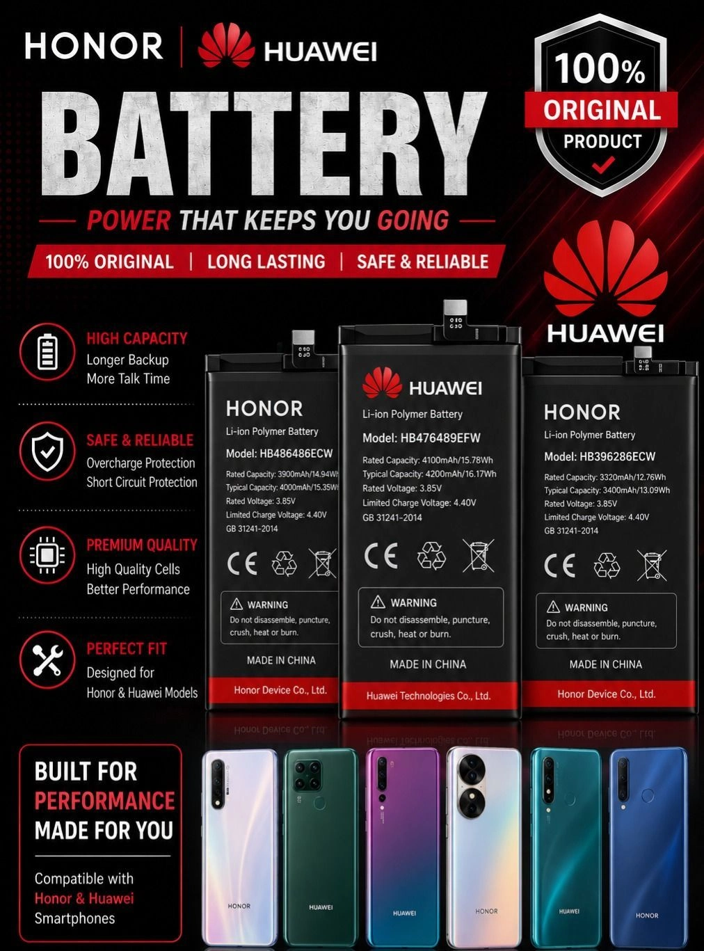 Honor Huawei battery