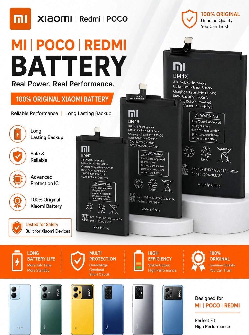 MI REDMI POCO  battery
