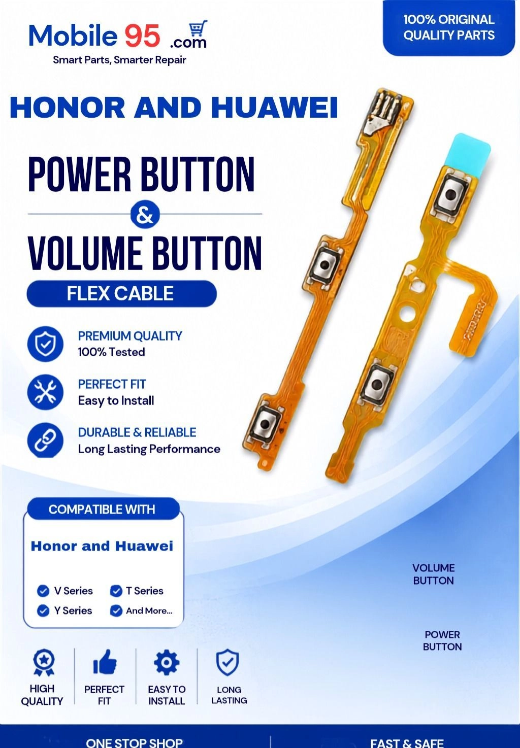 Honour and Huawei power button and volume button
