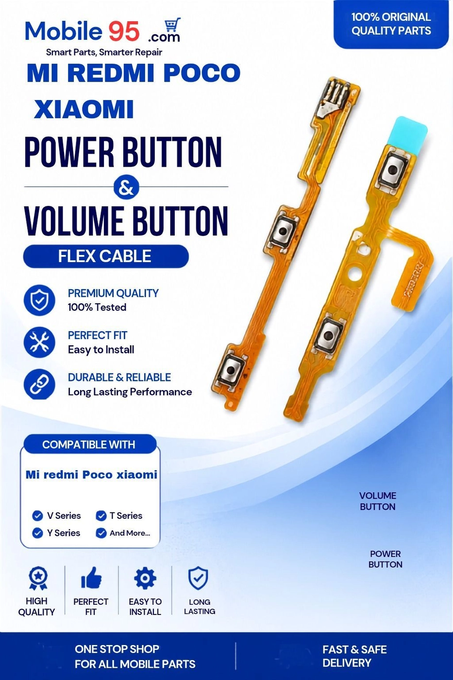 MI redmi Poco xiaomi power button and value mutton