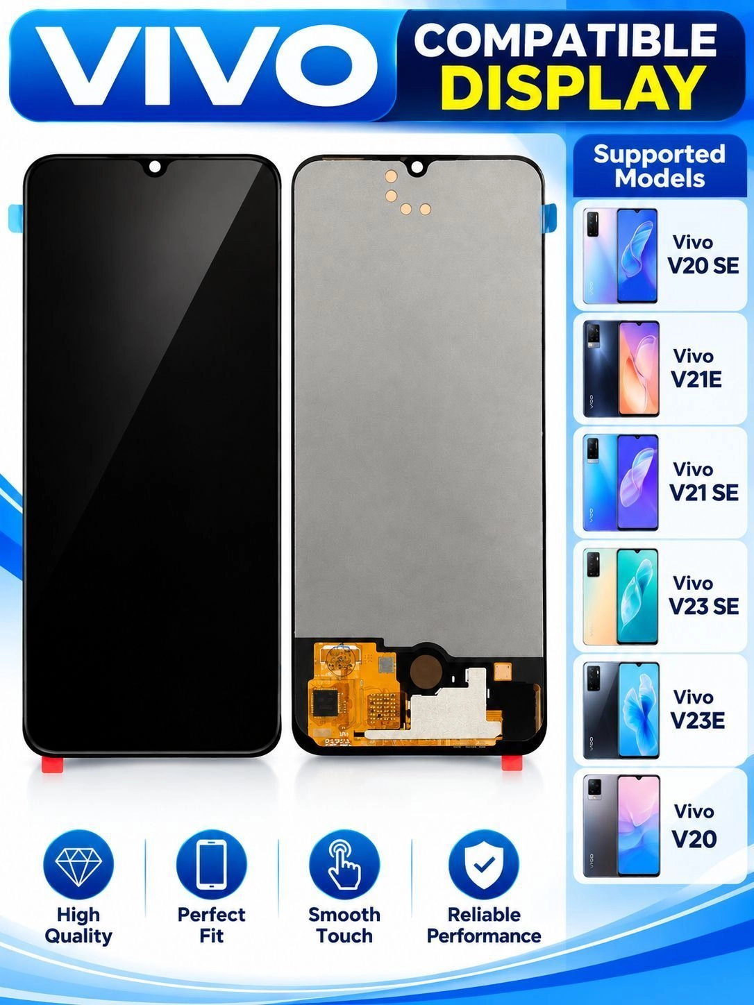 vivo v20se v21E  v21se  v23se  v23e  v20 ORGINAL FINGERPRINT WORKING 1