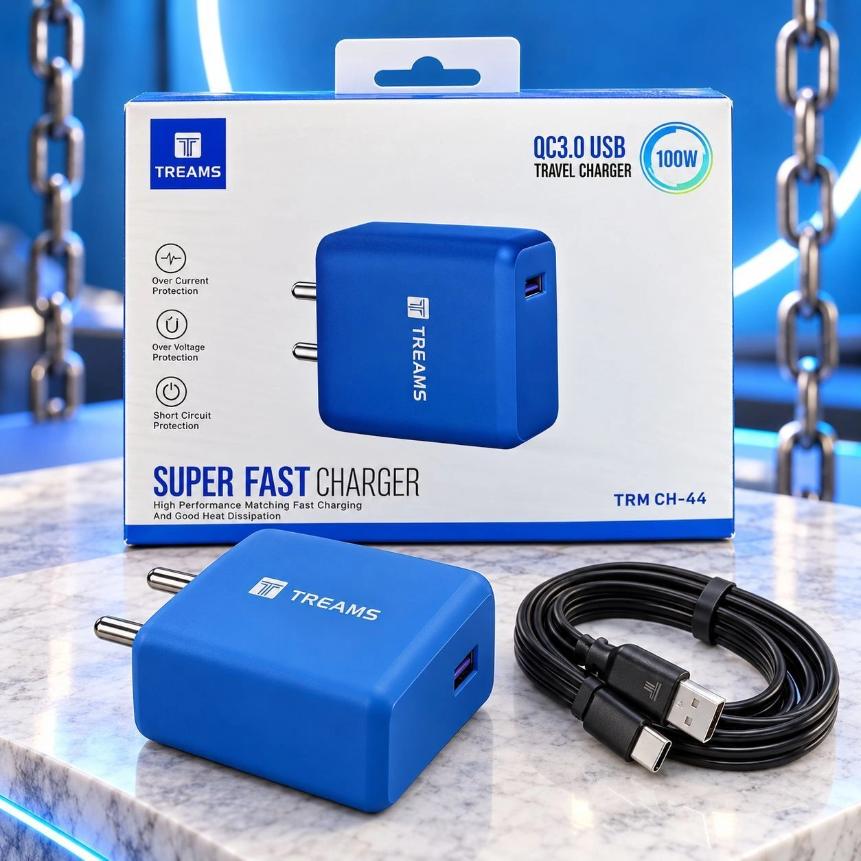 TREAMS QC 3.0 100 WAT CHARGER 2