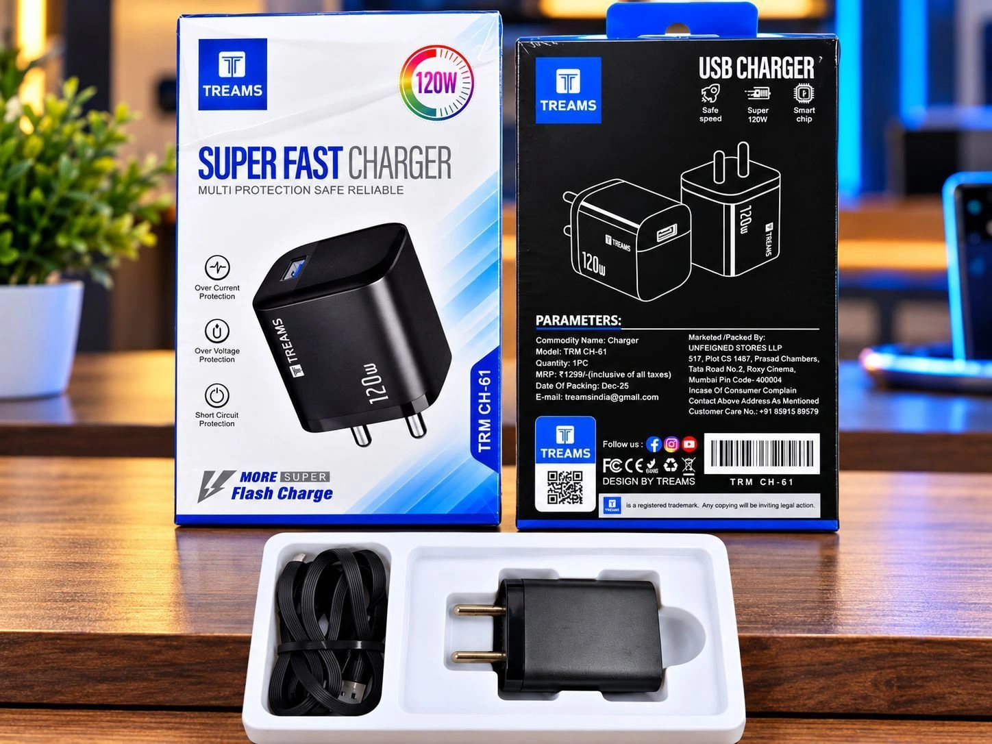 TREAMS 120 WAT SUPER FAST CHARGER 1