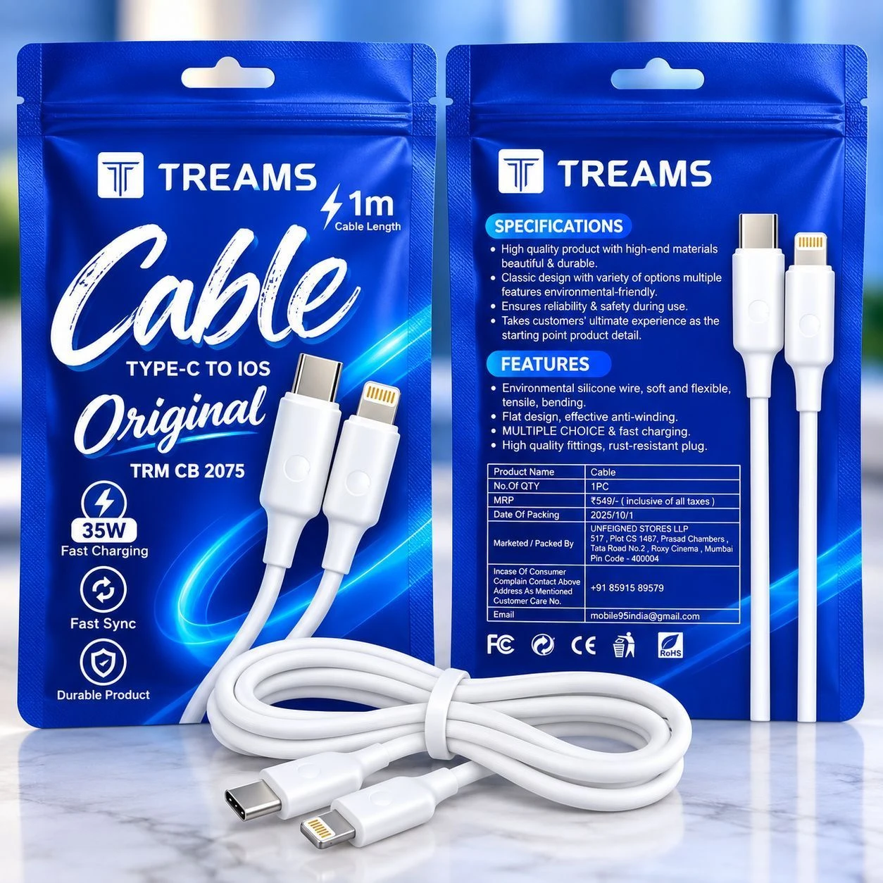 C TO lightning cable  IPHONE 1