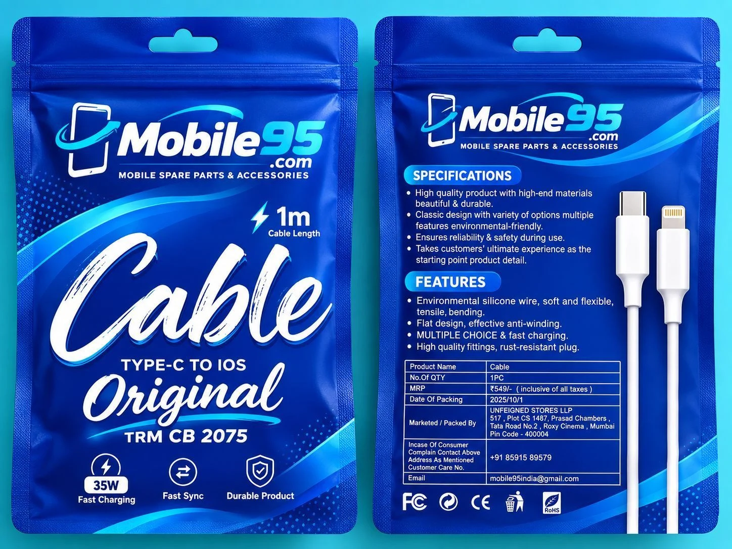 C TO lightning cable  IPHONE 2