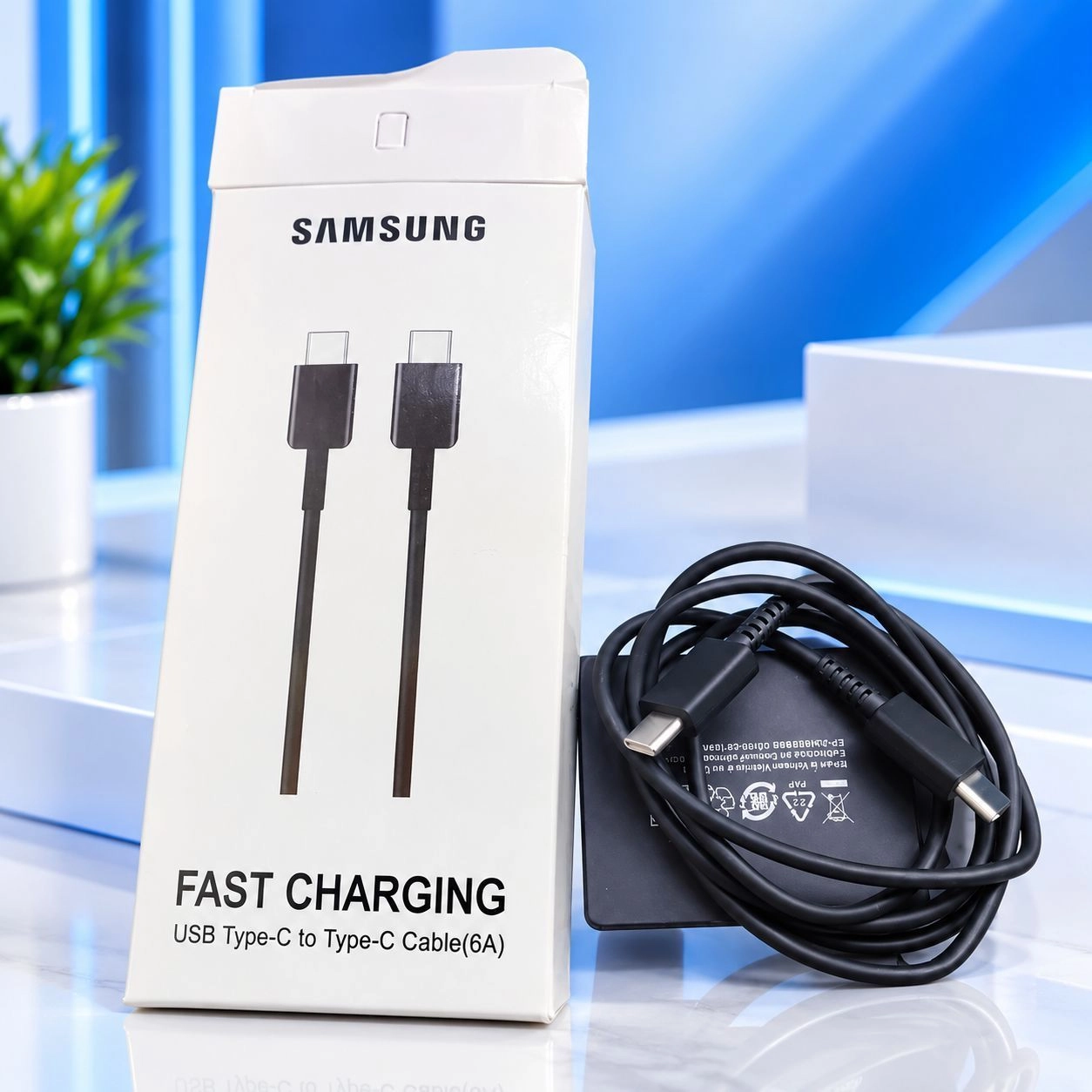 Samsung USB Type-C to Type-C Fast Charging Cable 6A – Data Cable 1
