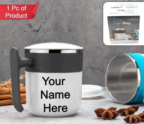 Stainless Steel Lid Cover Hot CoffeeTea Mug 1