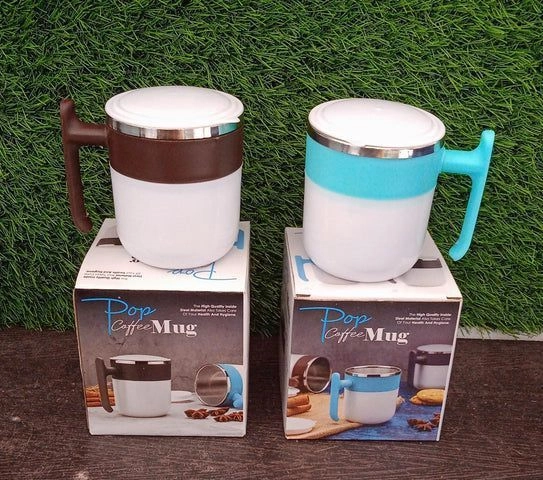 Stainless Steel Lid Cover Hot CoffeeTea Mug 7