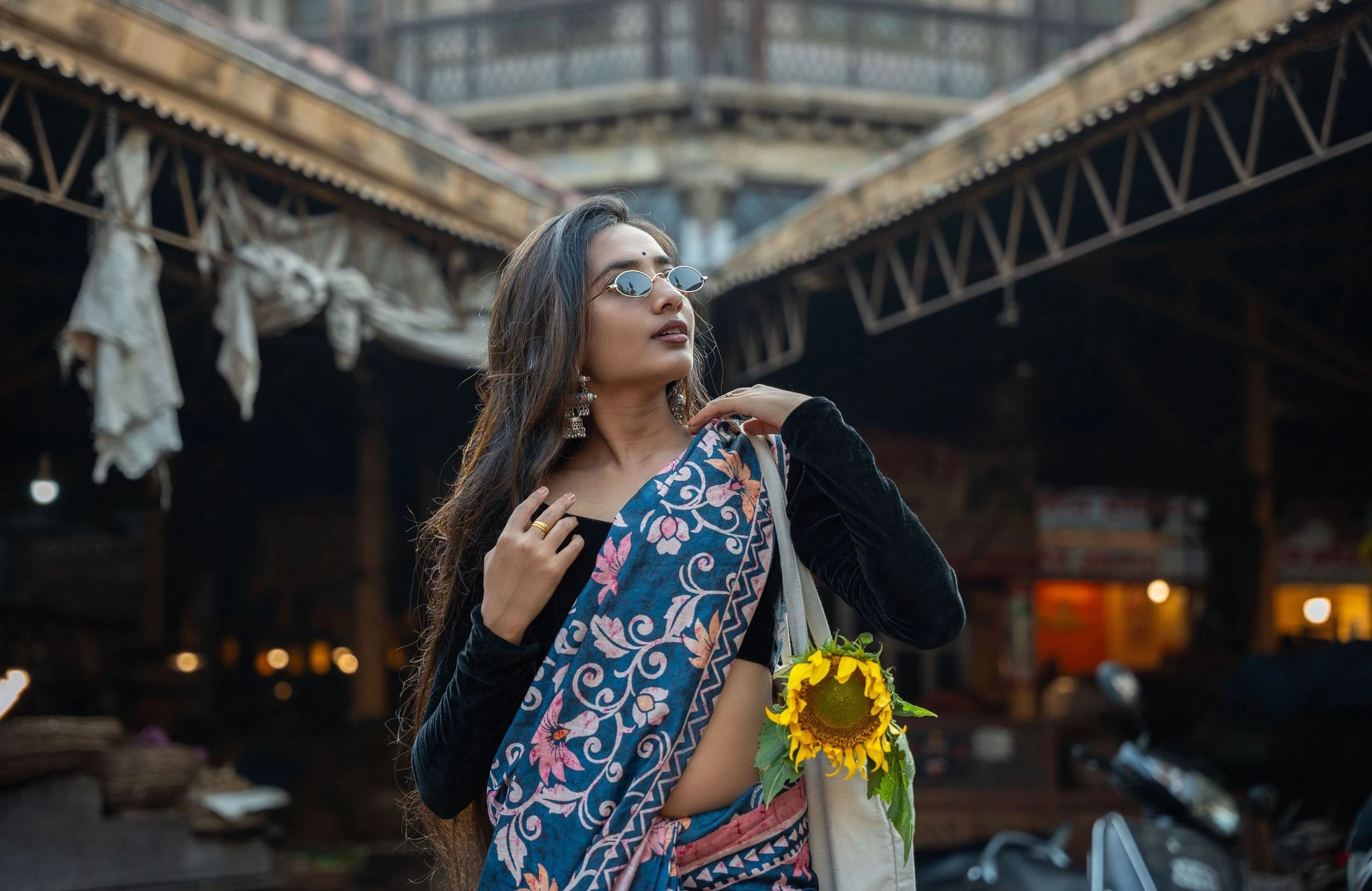 Synthetic saree