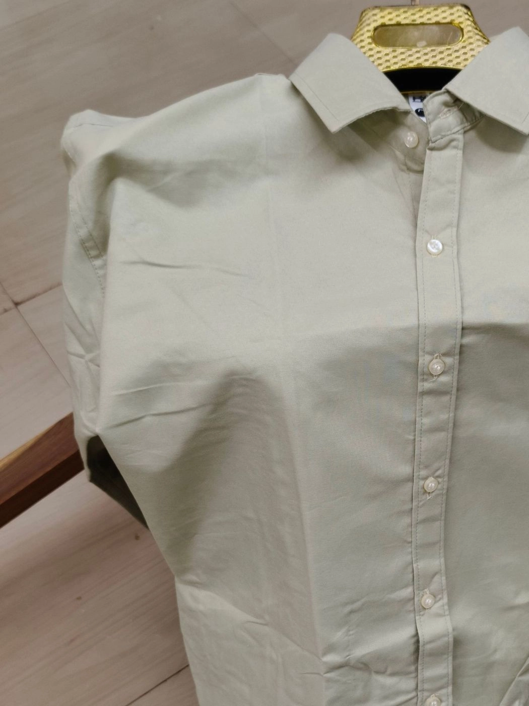 Men's Premium Sage Green Solid Casual Shirt 2