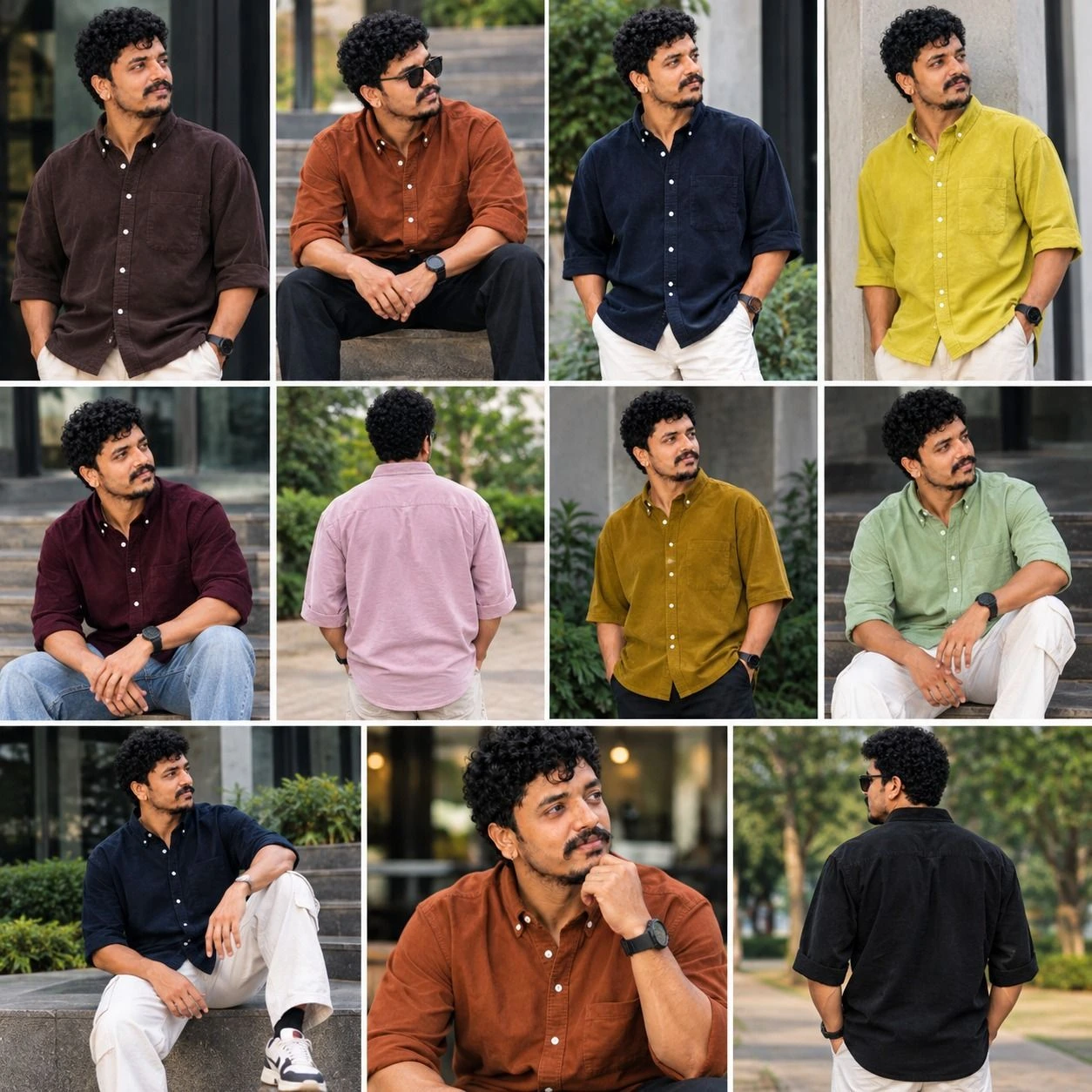 THE TRENDING COLLECTION DOWN BUTTON SHIRT 