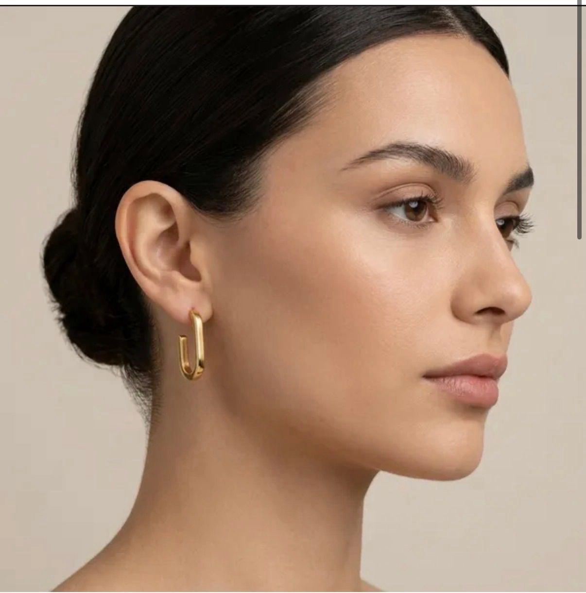 Paperclip Hoop Earrings 1