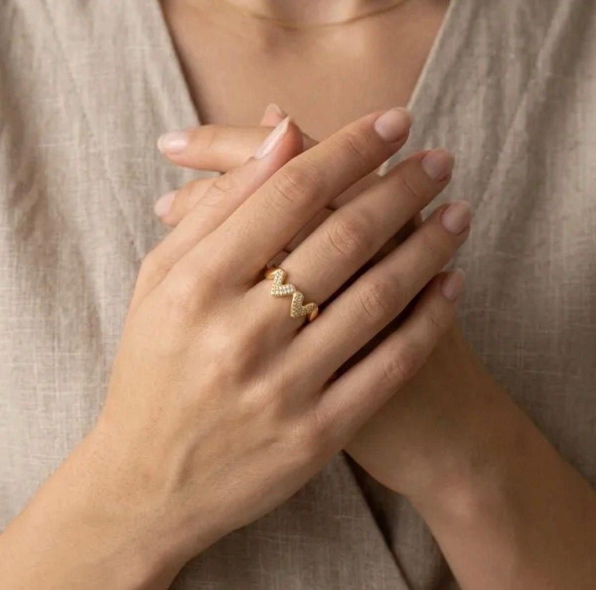 Crystal Wave Ring 1